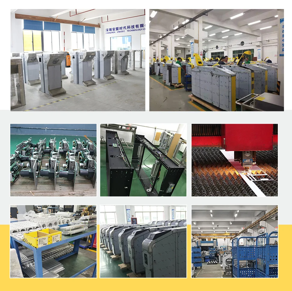 Access Control Swing Barrier Gate Auto Turnstile Electric Swing Entrance Control Supermarket Gate Security Swing Gate