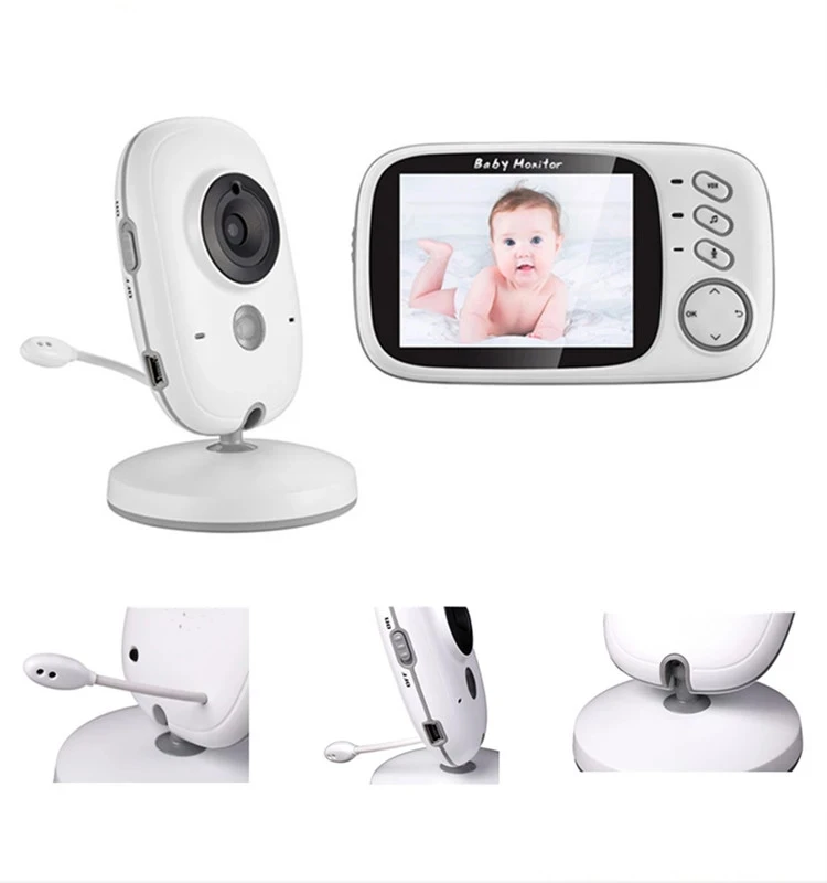 
Smart Auto VOX 3.2' LCD Display Babyfoon Wireless Video Baby Cam Monitor VB603 With Digital Camera 