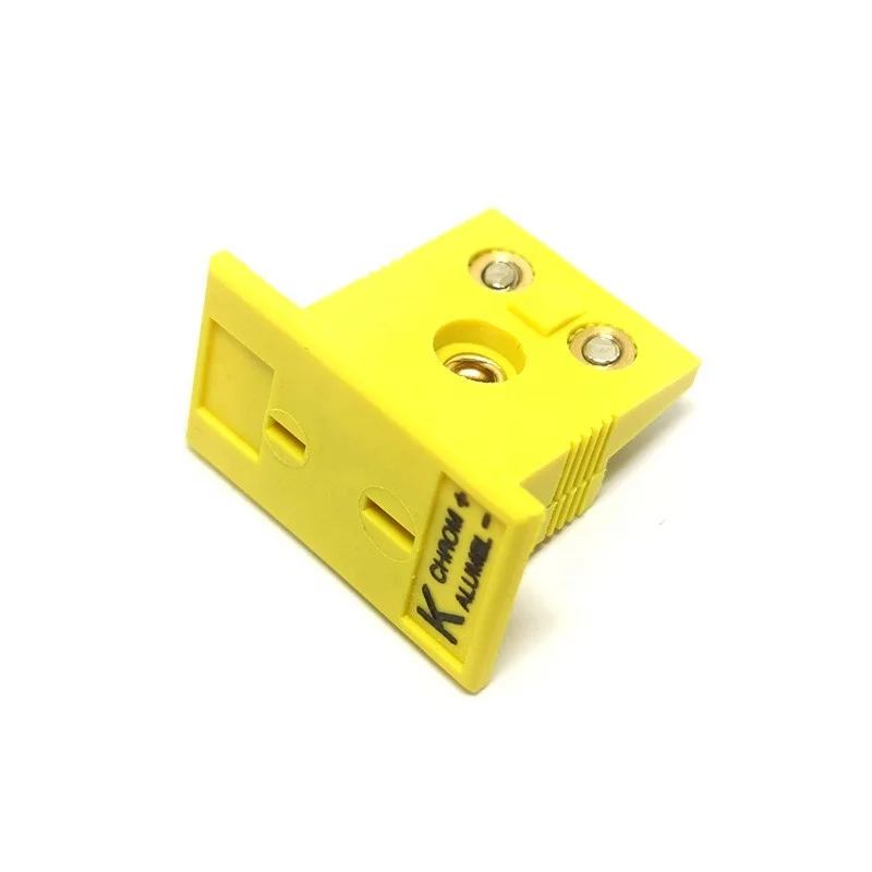 High quality K/T/J/E/R/S type mini thermocouple connector panel female with low cost