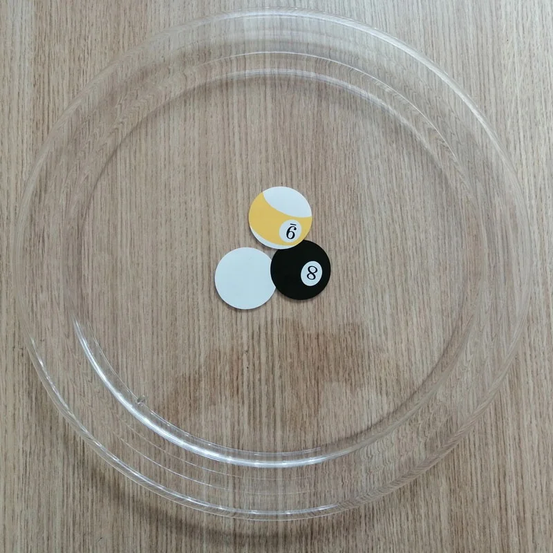 Transparent Plastic Billiard plate Tray