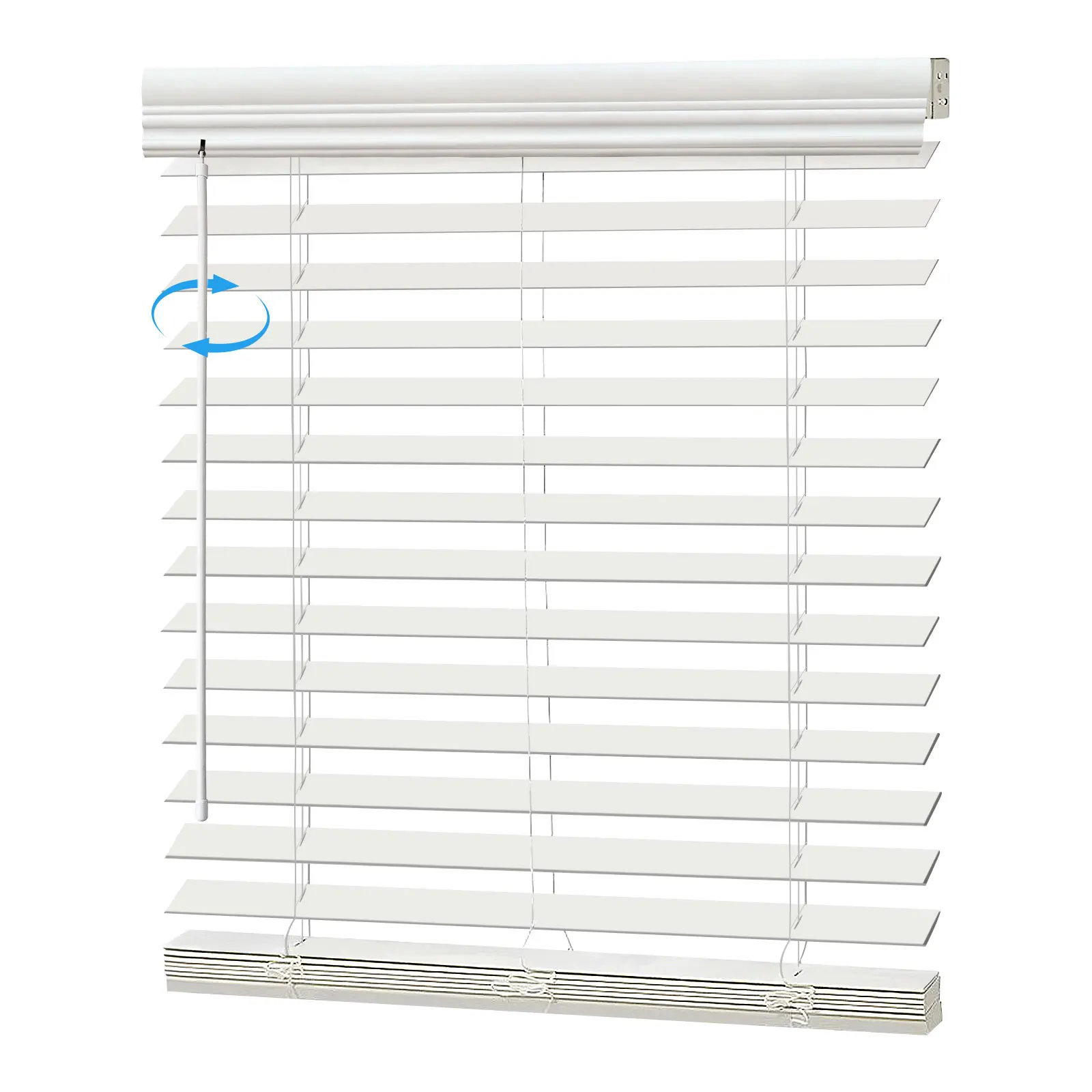 Factory direct supply manual control system 2in faux wood cordless blinds