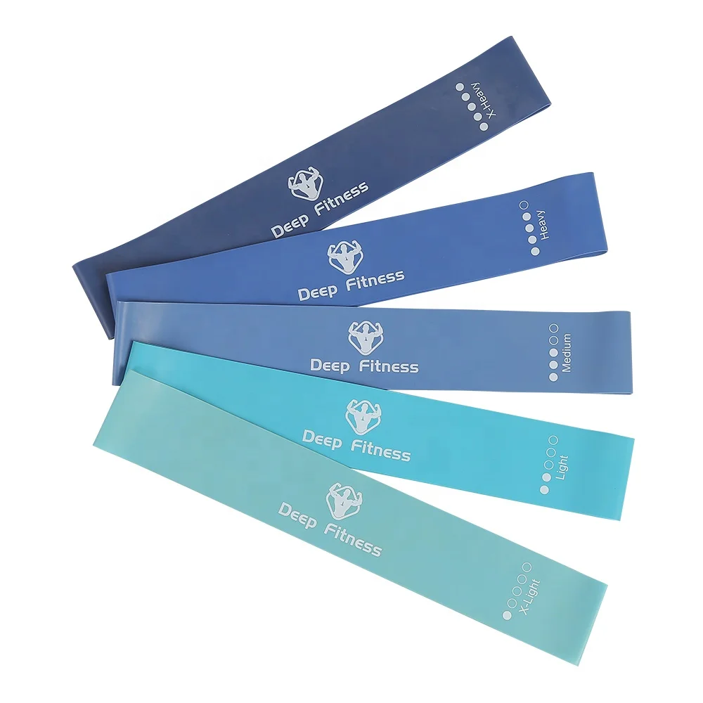  Custom printed 12 inch Latex Exercise bands/ Yoga Workout Resistance loop Bands/ Fitness Elastic booty