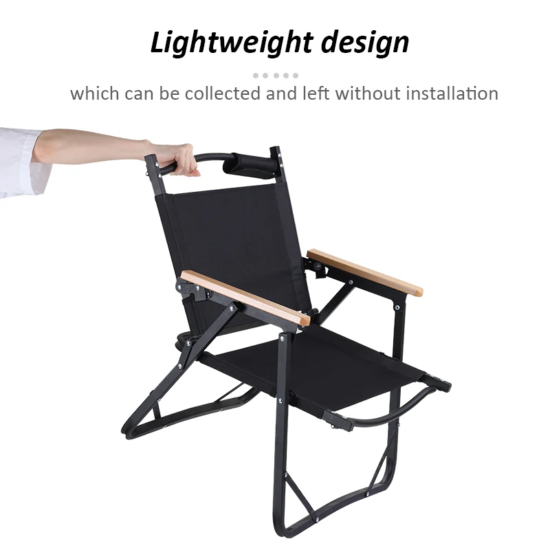 Custom Collapsible Foldable Lightweight Beach Portable Aluminum Adjustable Outdoor Camping Low Chair