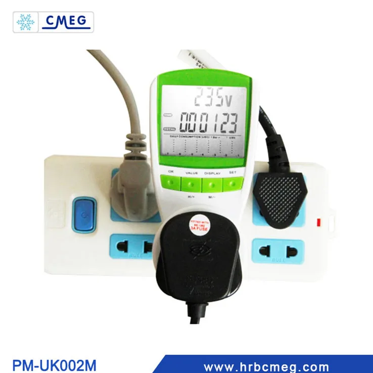 Digital power energy analyzer meter price low with Electricity Meter UK Plug