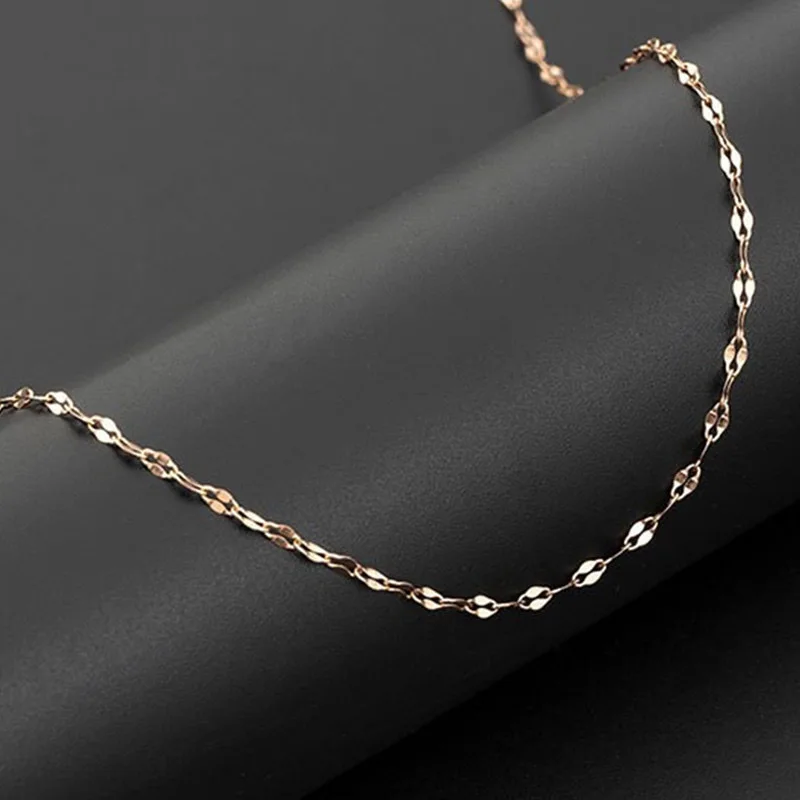 Wholesale gold colour chain necklace for men women stainless seel DIY long snake chains
