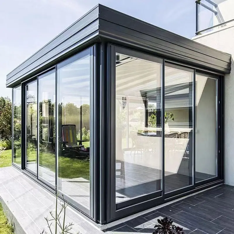 GEDELI Aluminum Alloy Solarium Greenhouse Independent Prefabricated House Sun Room