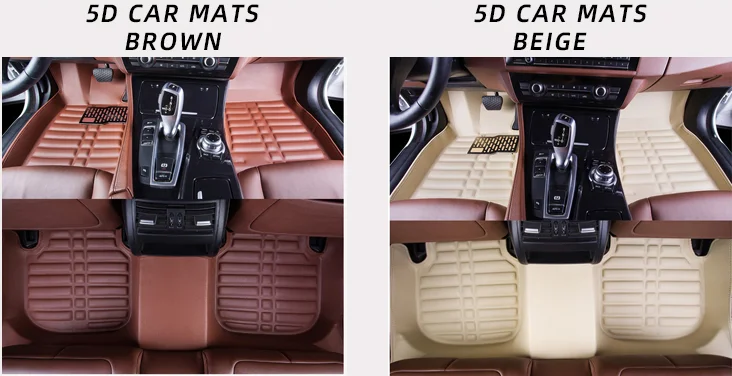 car floor mat Universal PU PVC Artificial Leather Luxury Auto Car Full Set Seat Cover 5d Leather Car Seat Covers