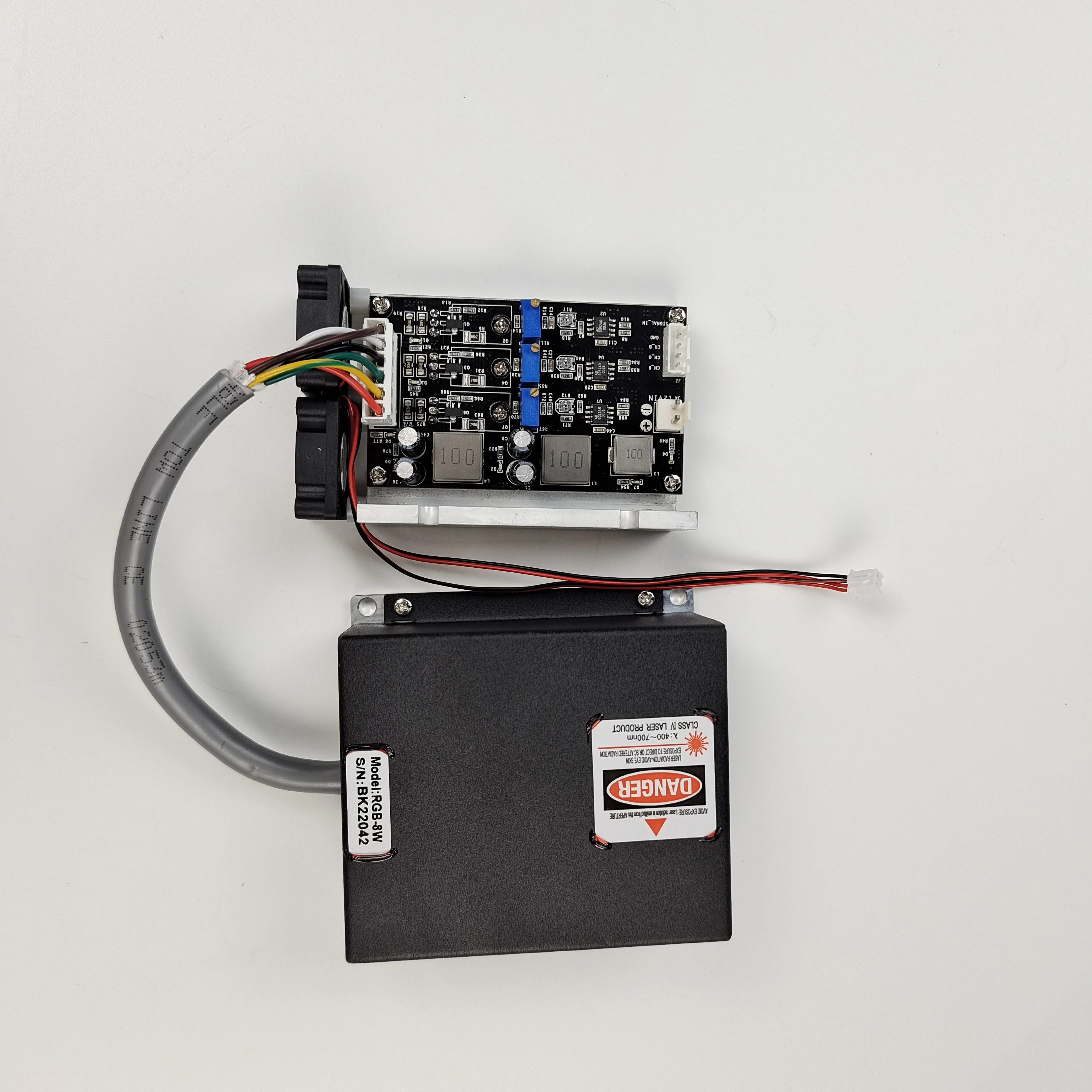 8W RGB laser module, High quality 8W full color stage light module
