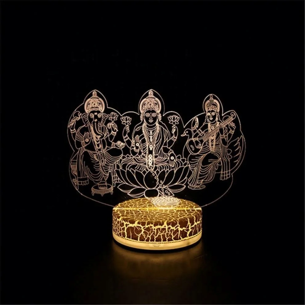 Max Children 3D Acrylic Cartoon Panda Led Light Usb Charging Night Lamp