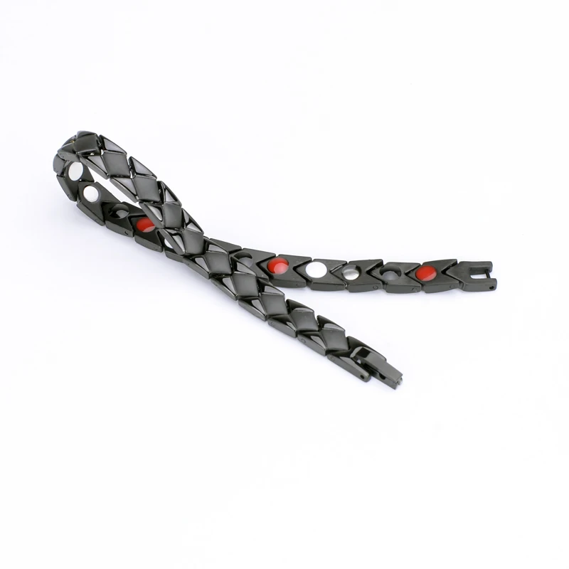 No minimum order can mix design stainless steel energy stone women magnetic bracelet