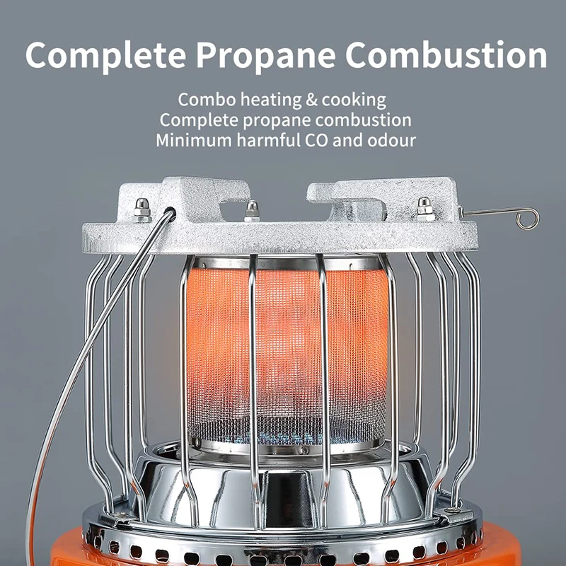 Kingpool Portable Fishing Hiking Survival Equipment Propane Gas Heater Mini Outdoor Camping Gas Tent Heaters Stove
