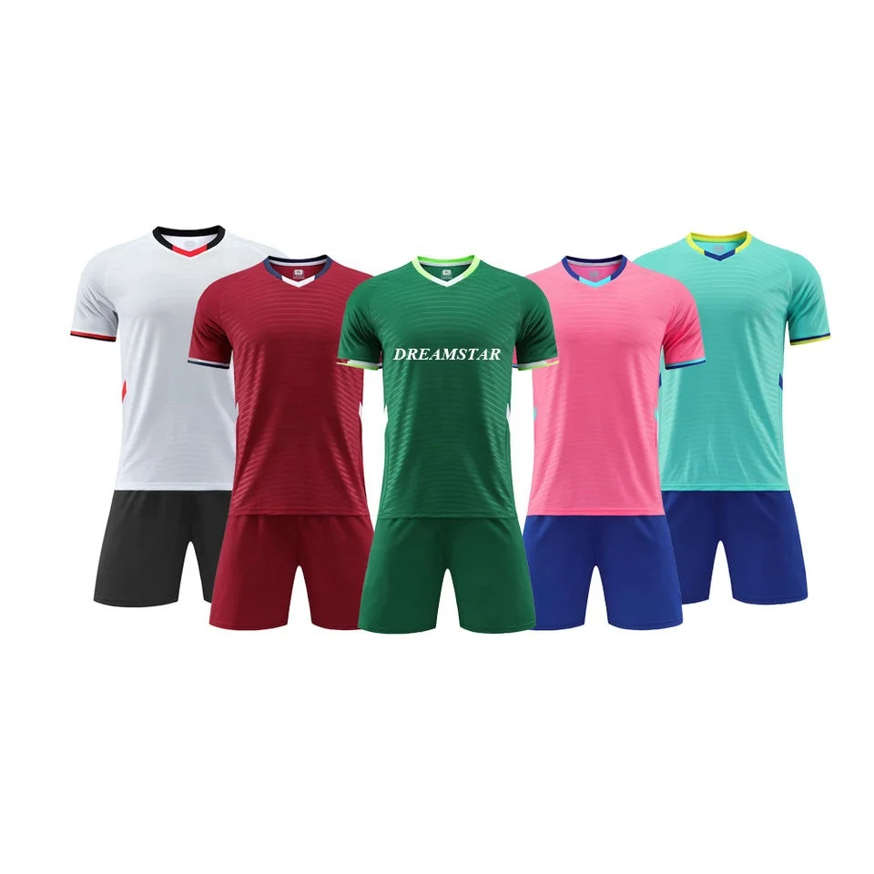 Dropshipping Yellow Blue Bulk Football Jersey Fabric Custom Soccer Jersey For Team And Club