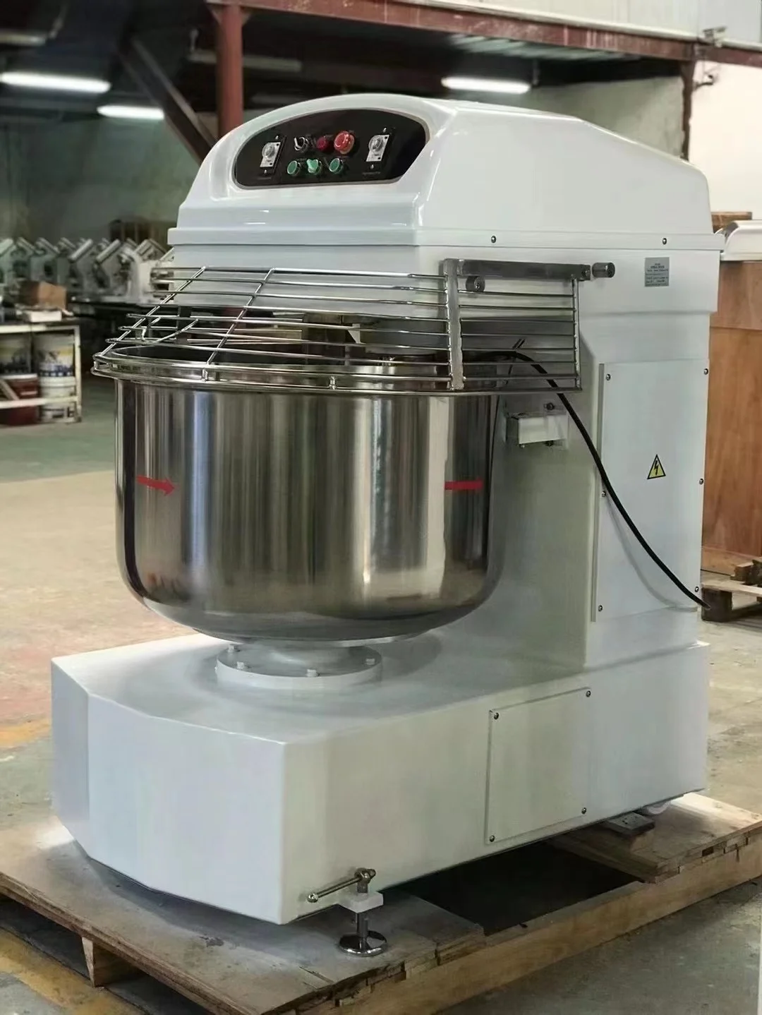 Commercial dough mixer machine electric HS 50 kg bread hs 50 spiral dough mixer 50 kg dough mixer commercial use for bakery