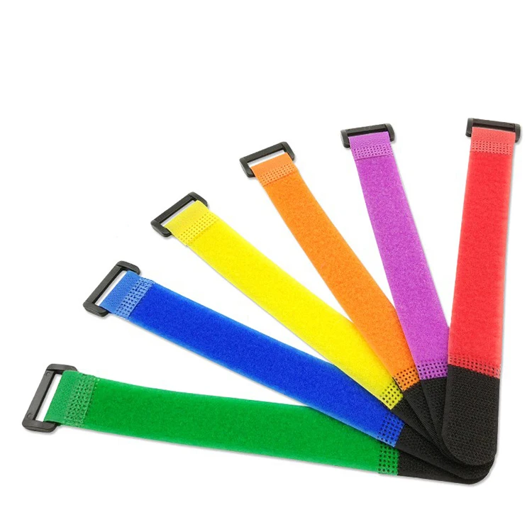 factory customized colorful adjustable hook and loop cinch strap