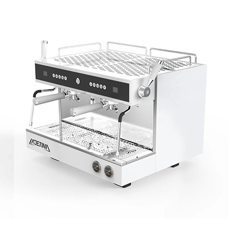 Latest LADETINA 3000W Double Groups Coffee Machine Barista Espresso Machine Commercial Professional