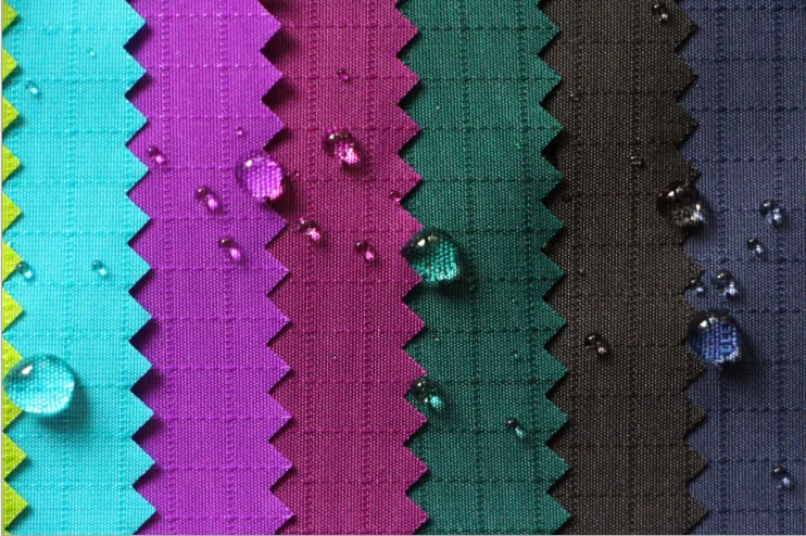 Оптовая продажа, 100% нейлоновая ткань Ripstop, водонепроницаемая ткань Hipora Nylon Taslon с молочным покрытием для курток, дождевиков