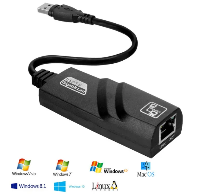 USB 3 0 до 10/100/1000 Мбит/с Gigabit Ethernet RJ-45 LAN сетевой адаптер для