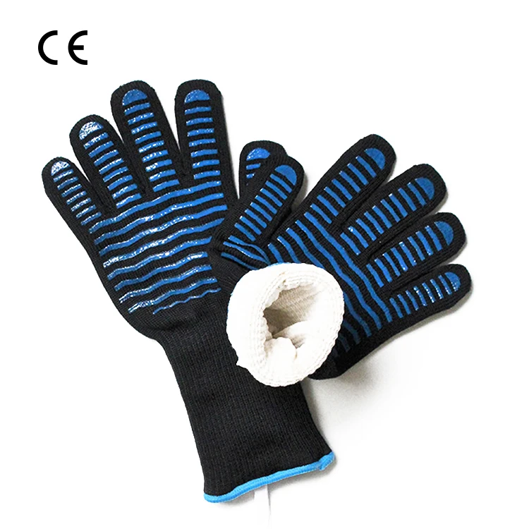 High Temp Resistance Fireproof Glove for Grilling Smoking Barbecue Oven Heat Resistant Glove