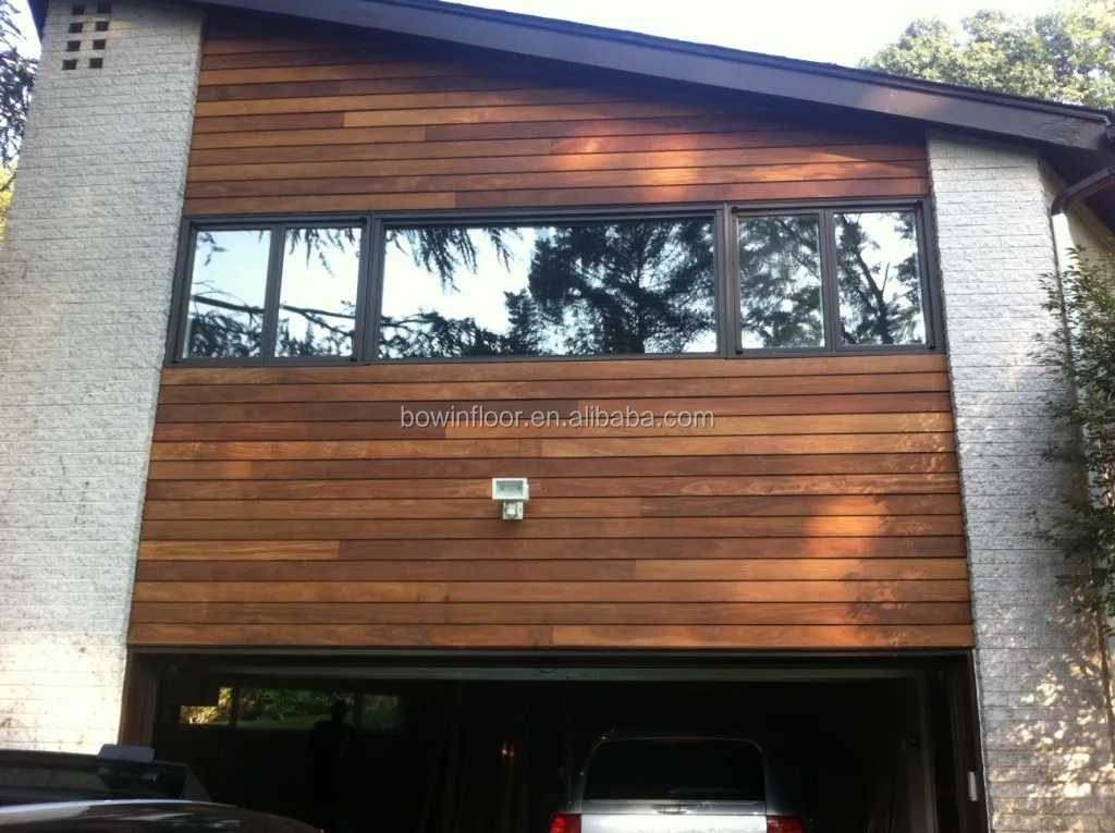 Brazilian teak outdoor hardwood timber cladding