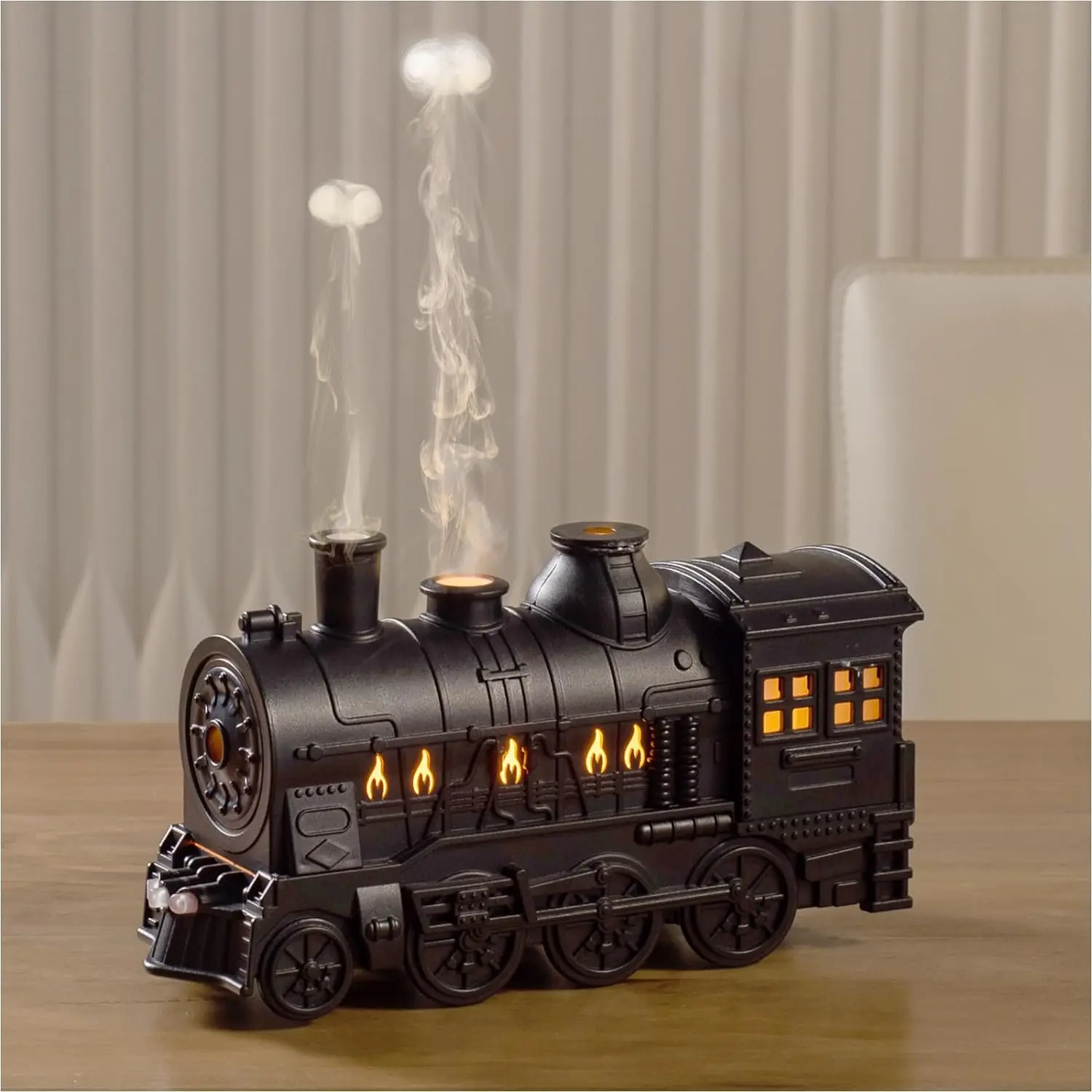 Ultrasonic Aroma Diffuser Train Air Humidifier Mini Remote Control Home Essential Oil Perfume Aromatherapy Diffuser for Hotel