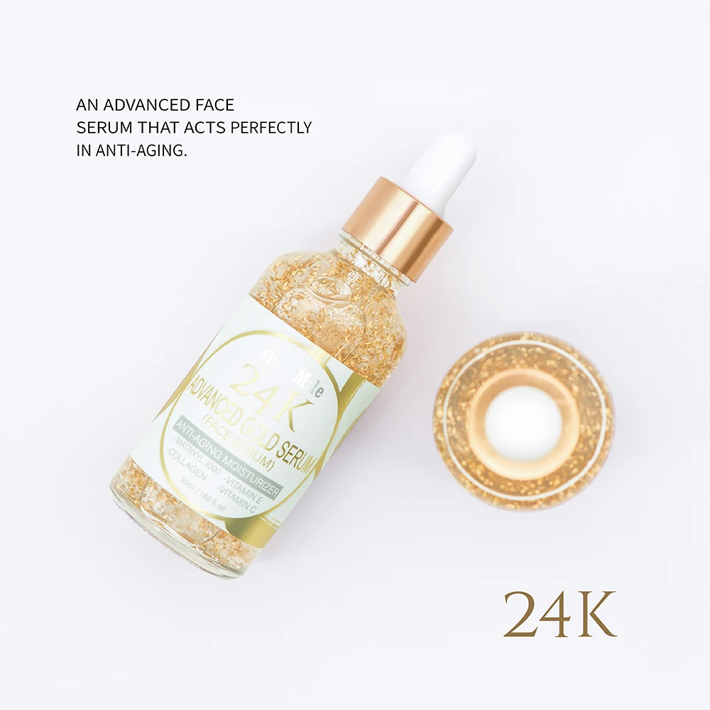 Collagen 24K gold Facial Serum with Matrixyl 3000 and Vitamin C for Anti Aging