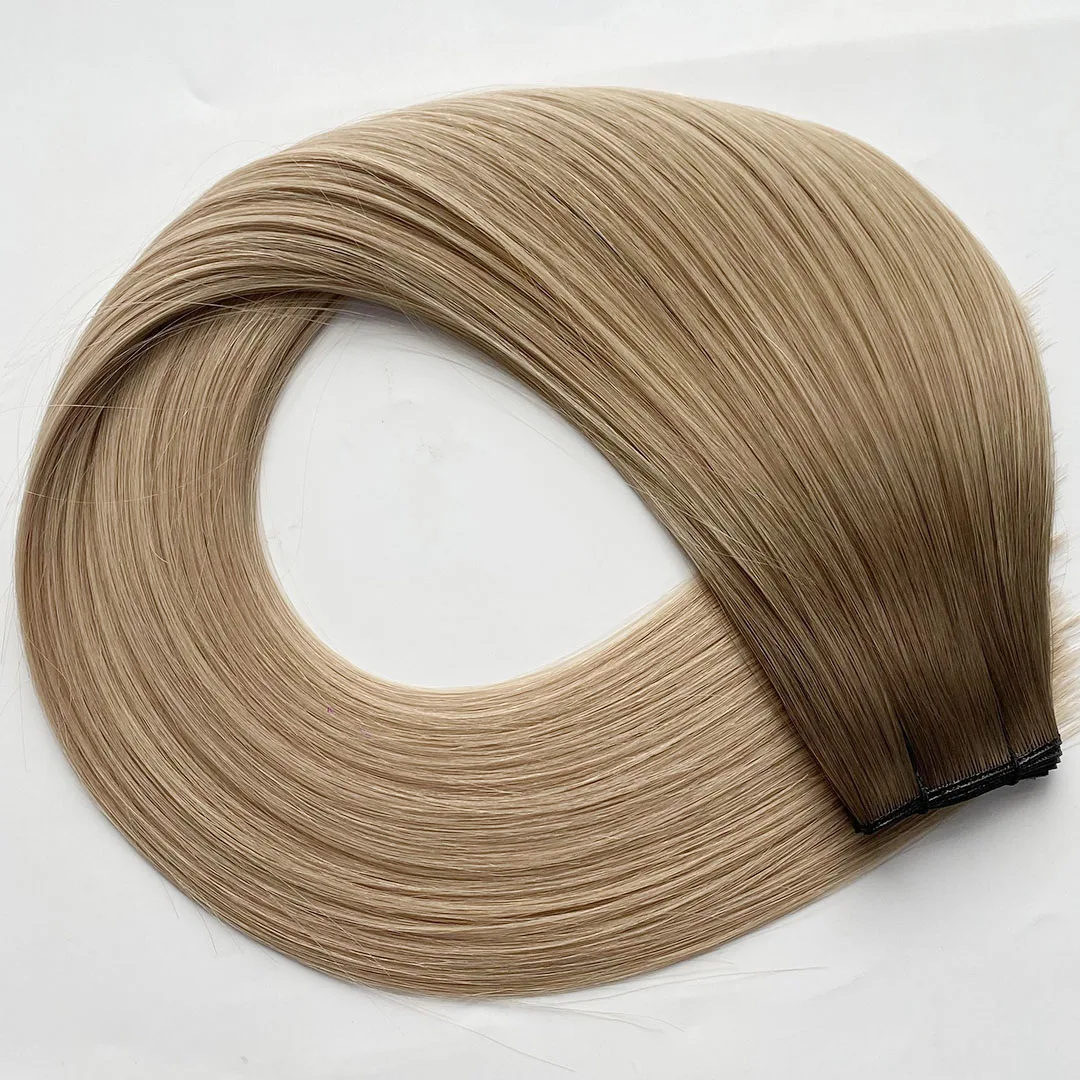 Add In Volume Without Being Bulky Machine Tied Weft Human Hair Extensions Virgin Russian Hair Genius Weft