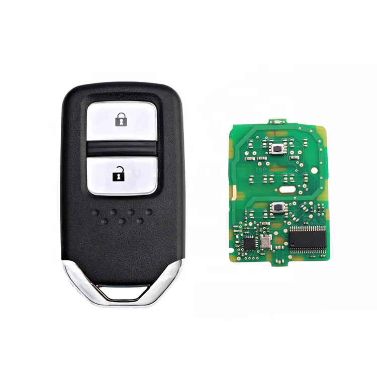 Keyless Go 2 Buttons 433 Mhz 47 Chip Car Remote Smart Key Fob Fit For Honda Vezel Auto Key