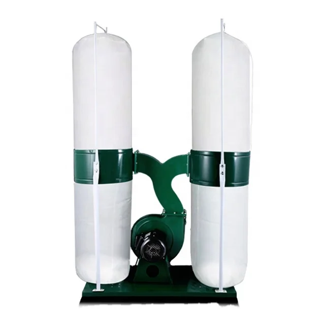 Cloth bag type double bucket mobile industrial vacuum cleaner Woodworking machinery environmental protection and durable