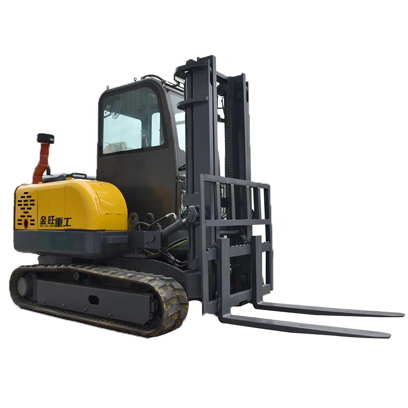 All Terrain 4x4 Articulate Rough Terrain Forklifts Off-road Forklift Made in China Kubota Diesel Engine CE/EPA/EURO5