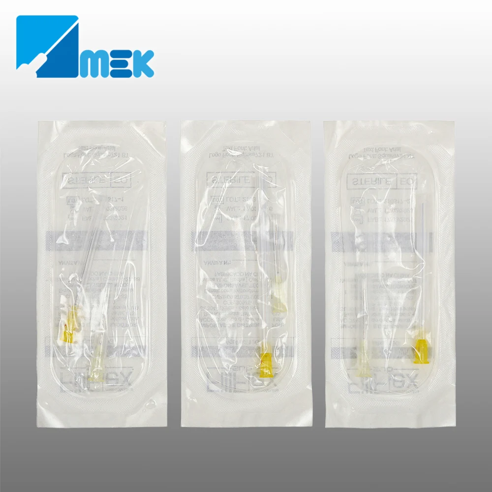 14G-30G flat tip needle micro cannula  hypodermic needle for beauty with CE ISO 510K certificate