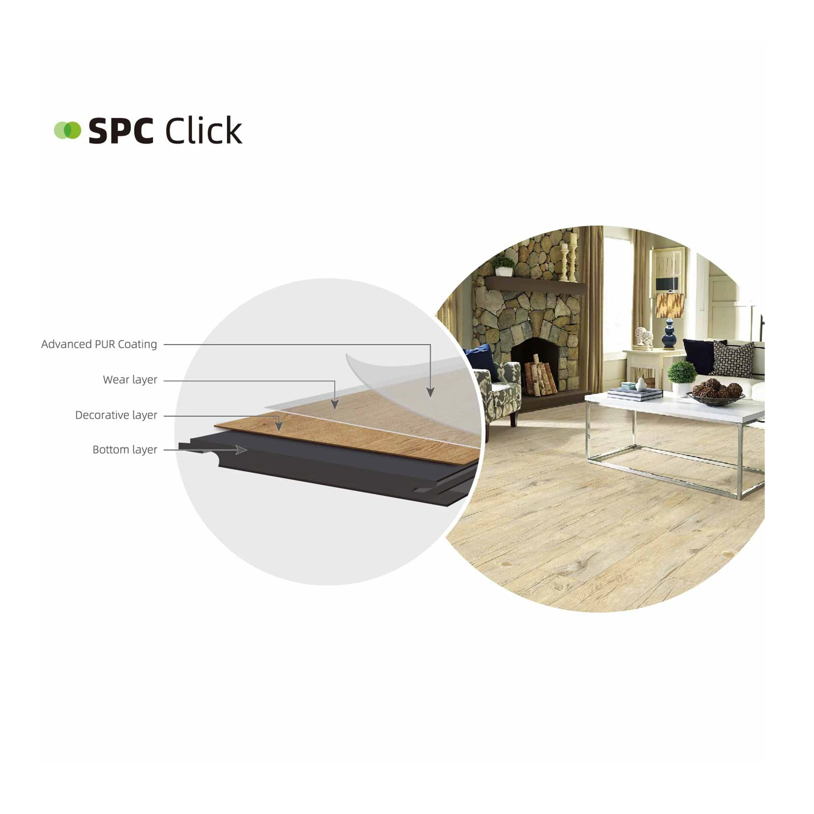 Waterproof wood grain 4mm 5mm 6mm 7mm 8mm pvc click lock spc flooring lvp flooring vinyl plank luxury vinyl flooring with IXPE