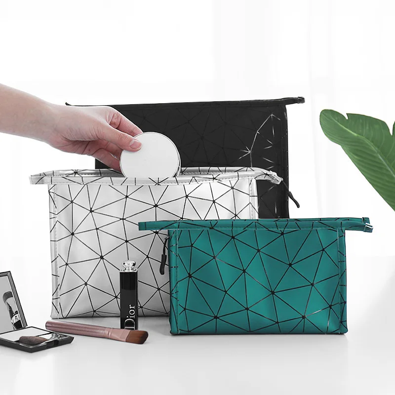 PU Makeup Bag Toiletry Bag Waterproof Portable Three-dimensional Storage Cosmetics Organizer Bag Travel Pocket Candy Zipper