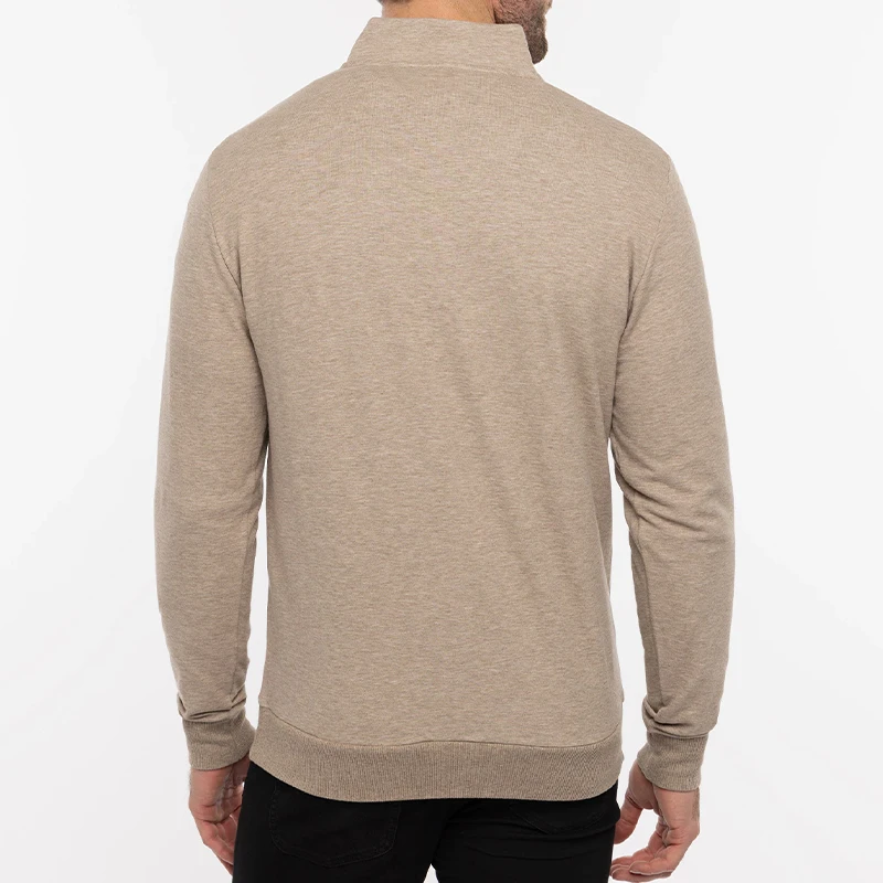 Latest Design Fashion Man Base Premium 100% Polyester Thermal Regular Fit Quarter Zip Pullover Sweat Shirt