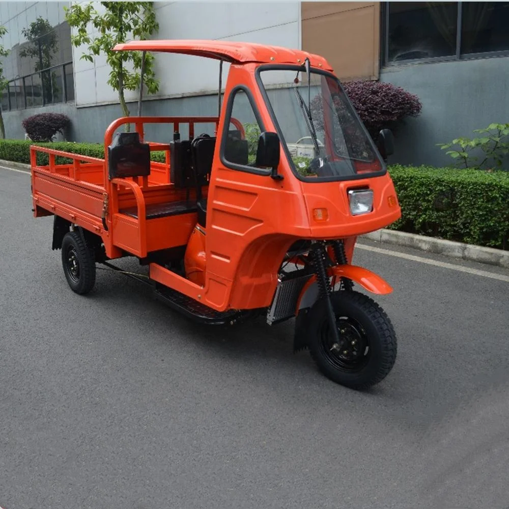 Three wheel motorcycle /van cargo tricycle with cabin for adult