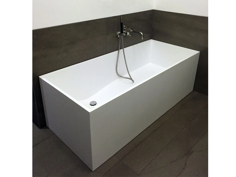 New design rectangular hotel hand made bathtub BS-8617