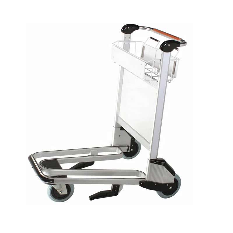High Quality Stainless Steel Airport Luggage Baggage Trolley