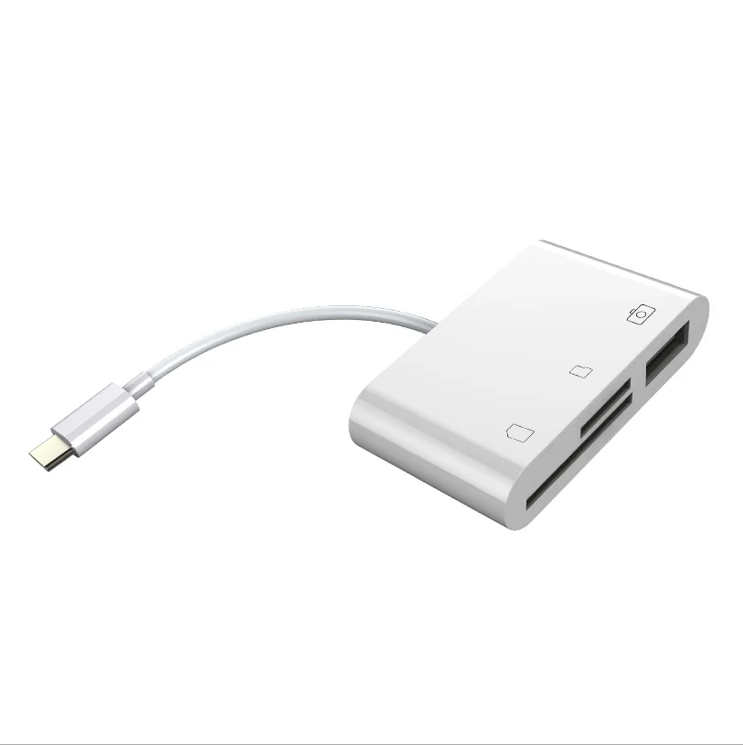 Type-C2.0USB три-в-одном кард-ридер мобильный телефон многофункциональная камера SD/TF card reader устройство чтения