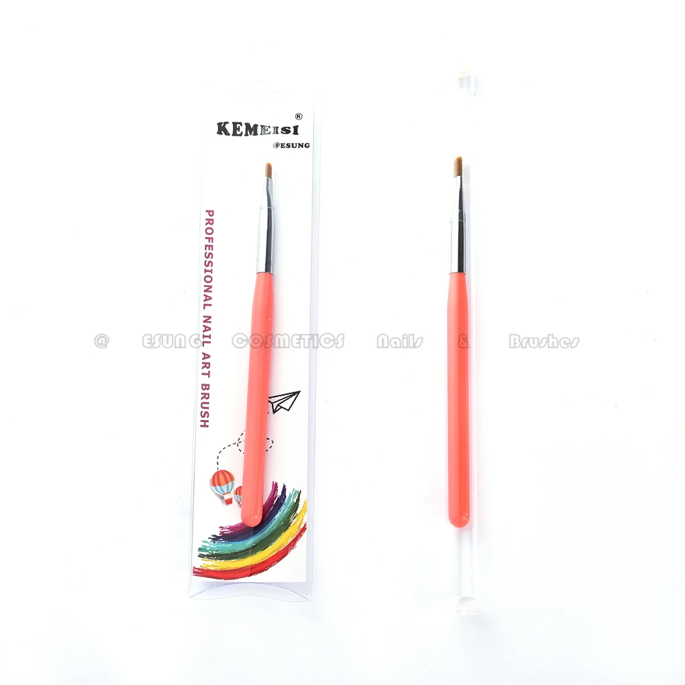 
Hot Selling Nail Brush Gel Nail Art Polishing Flat Top Applicator Brush 
