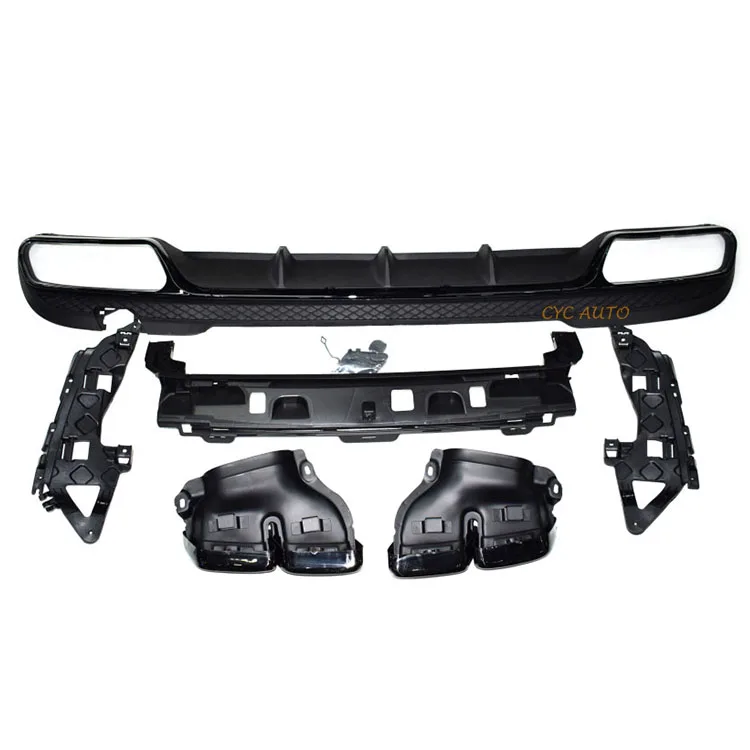 AMG style car parts rear bumper diffuser for Mercedes Benz E CLASS W212 sport back 2013 2014 2015 E300 E350