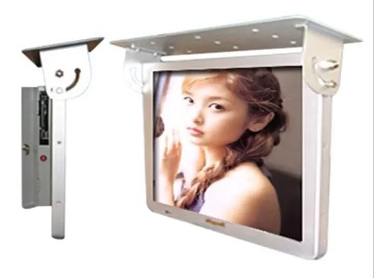 17 Inch LCD LED Advertising Display For Bus Wireless Network WiFi 3G 4G With Mounting Bracket
