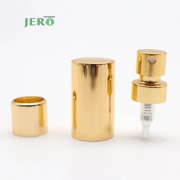 Manufacturer cosmetic fine mist sprayer crimp pump sprayer high quality rose gold perfume sprayer