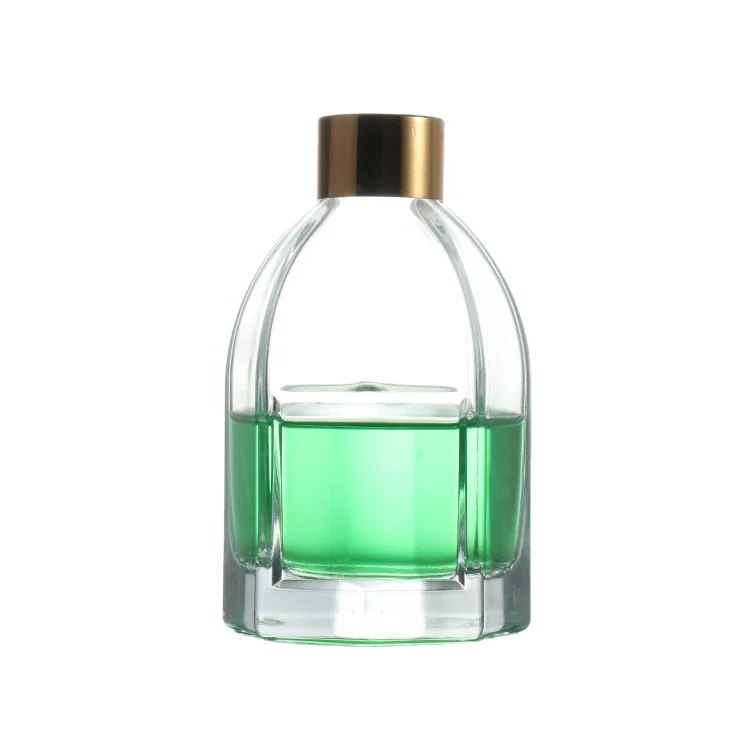 Empty luxury custom unique aroma oil fragrance home reed diffuser refill glass bottle gift container