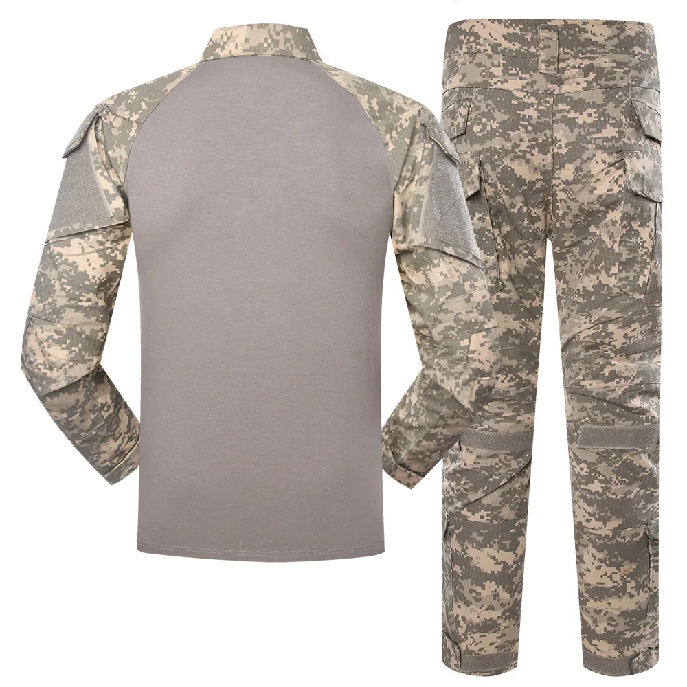 Factory Supply Ripstop ACU Suit TC 65/35 G2 Frog Suit Outdoor Field Tactical Uniform Breathable Digital Camo Suit