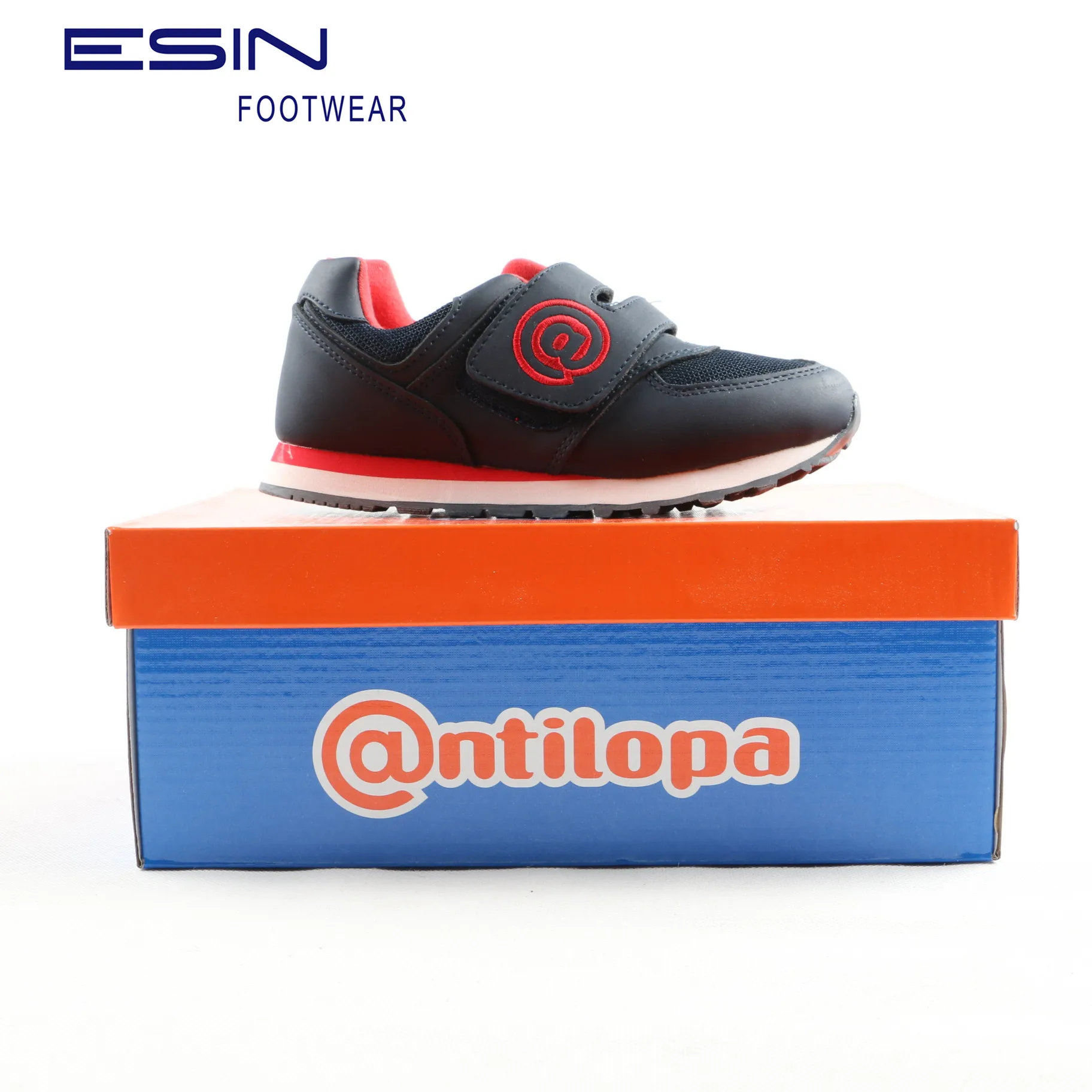 Large Size Kids Deep Blue Soft and Light Weight Children Casual Sport Shoes