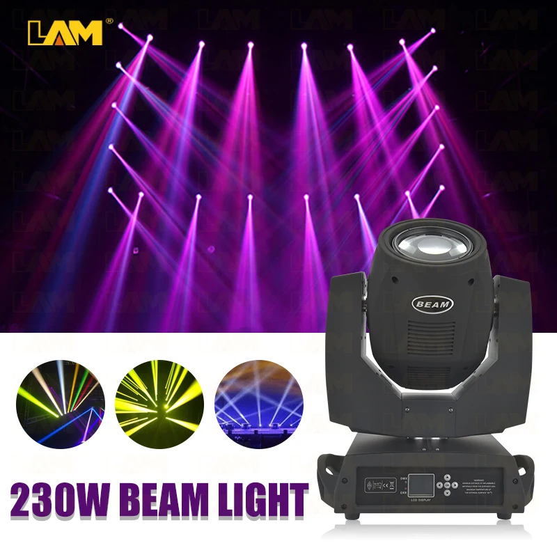 Stage Lighting Equipment Moving Head Sharpy Beam Lights 230w 7r For Night Club Party DJ Disco