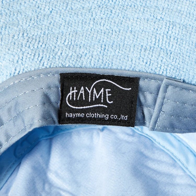 Small Order Wholesale Female Terry Towel Bucket Hat Designer Embroidery Cap Bucket Hats