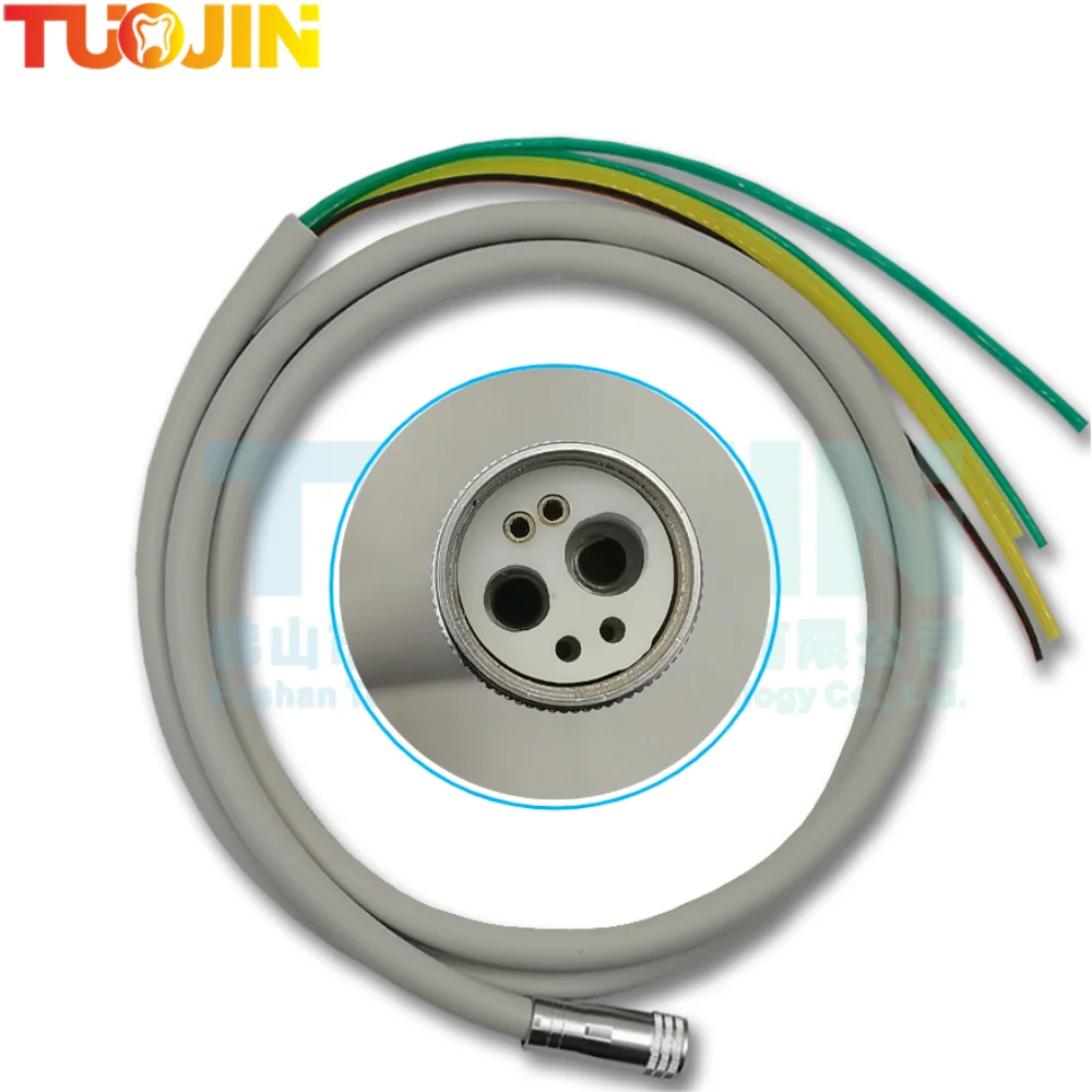 Стоматологический 6 отверстий силиконовый волоконно-оптический шланг для наконечника высокоскоростная трубка