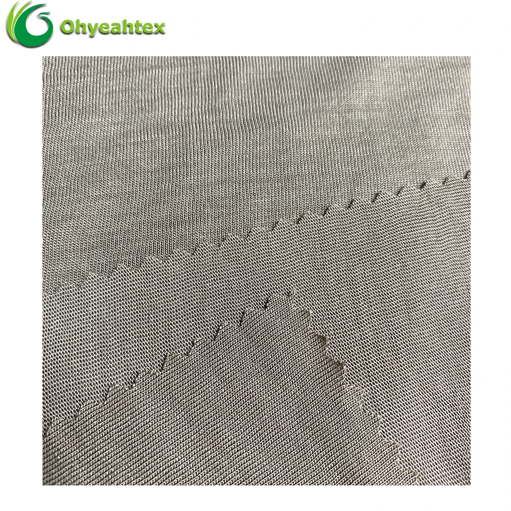 Lightweight Plain Dyed Knitted 100% Viscose Rayon Fabric For