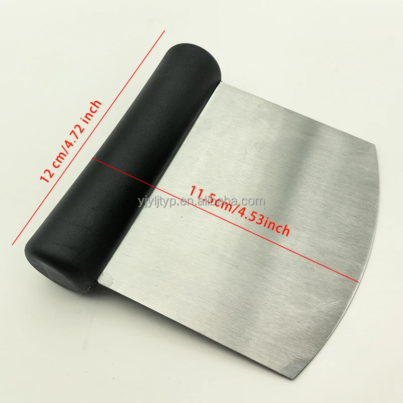 Multi-Purpose Stainless Steel Dough Scraper Dough Chopper Plastic Handle Dough Cutter for Kitchen Baking