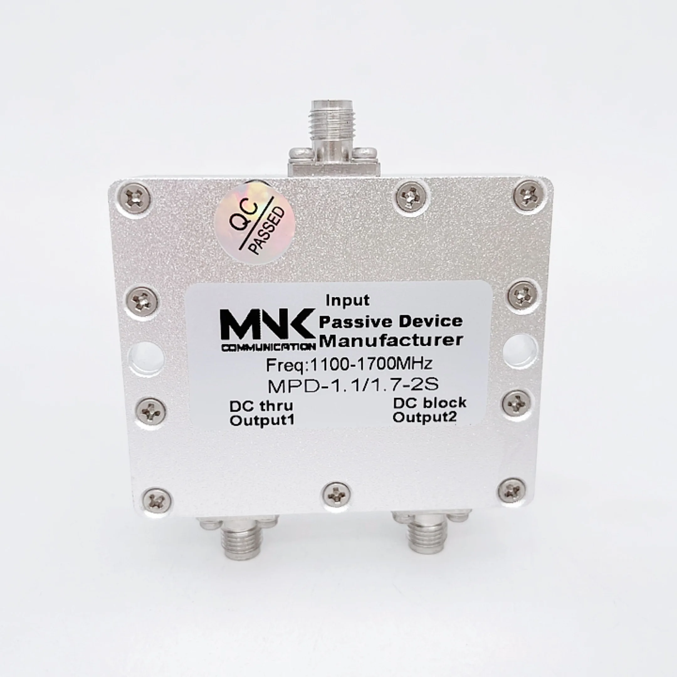 Sma-female 1100-1700 MHz 2 Way rf power divider  GPS Wilkinson Power Spliter combiner  Passive suppliers